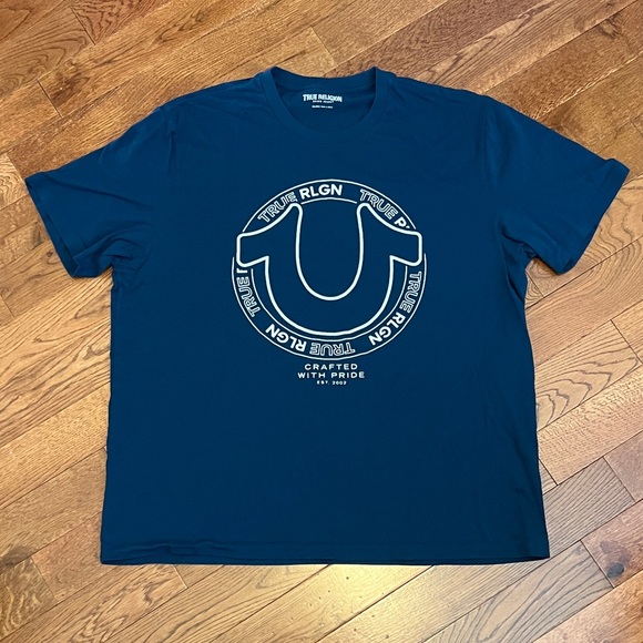 True Religion Men's Navy Graphic Tee - Picture 1 of 1